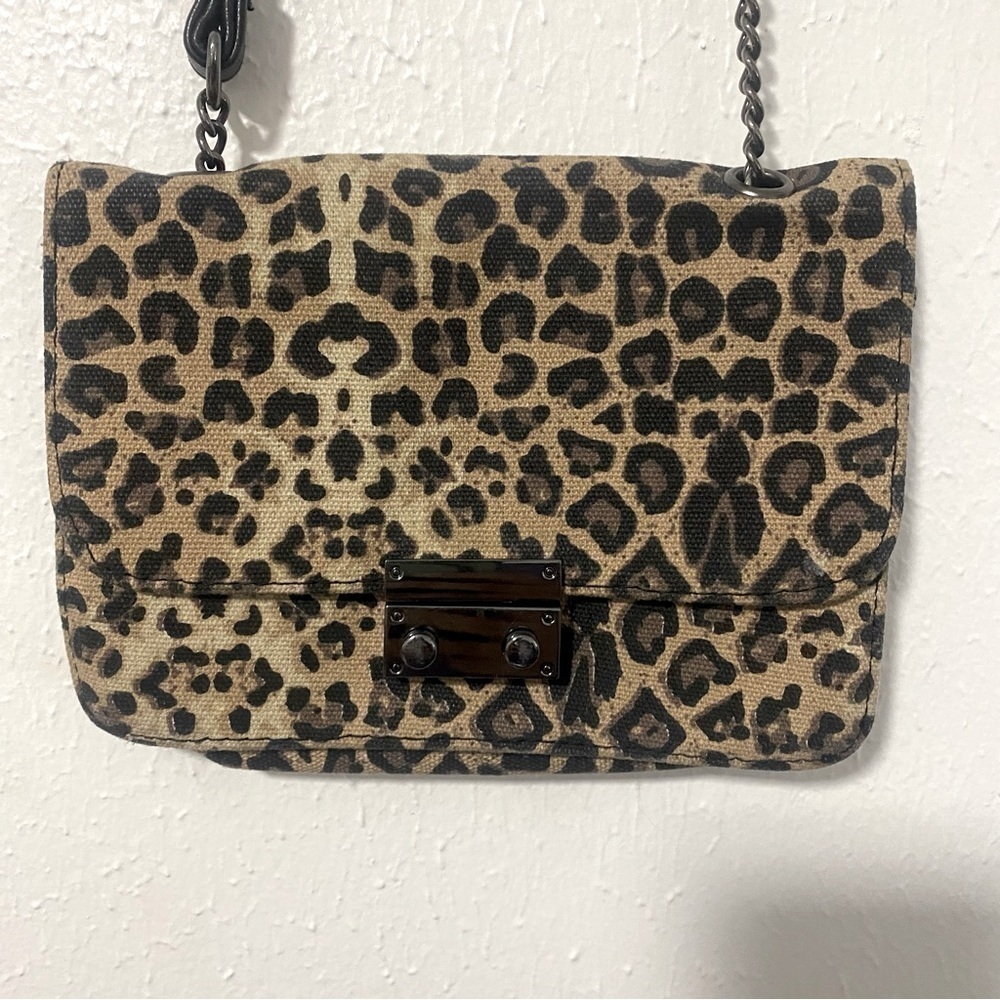 Art Class Small Shoulder Cheetah Print Purse